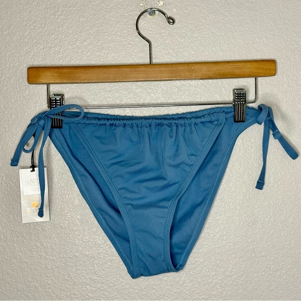 New Shade & Shore Blue Bikini Bottom with Side Ties M (8-10) - Picture 9 of 9